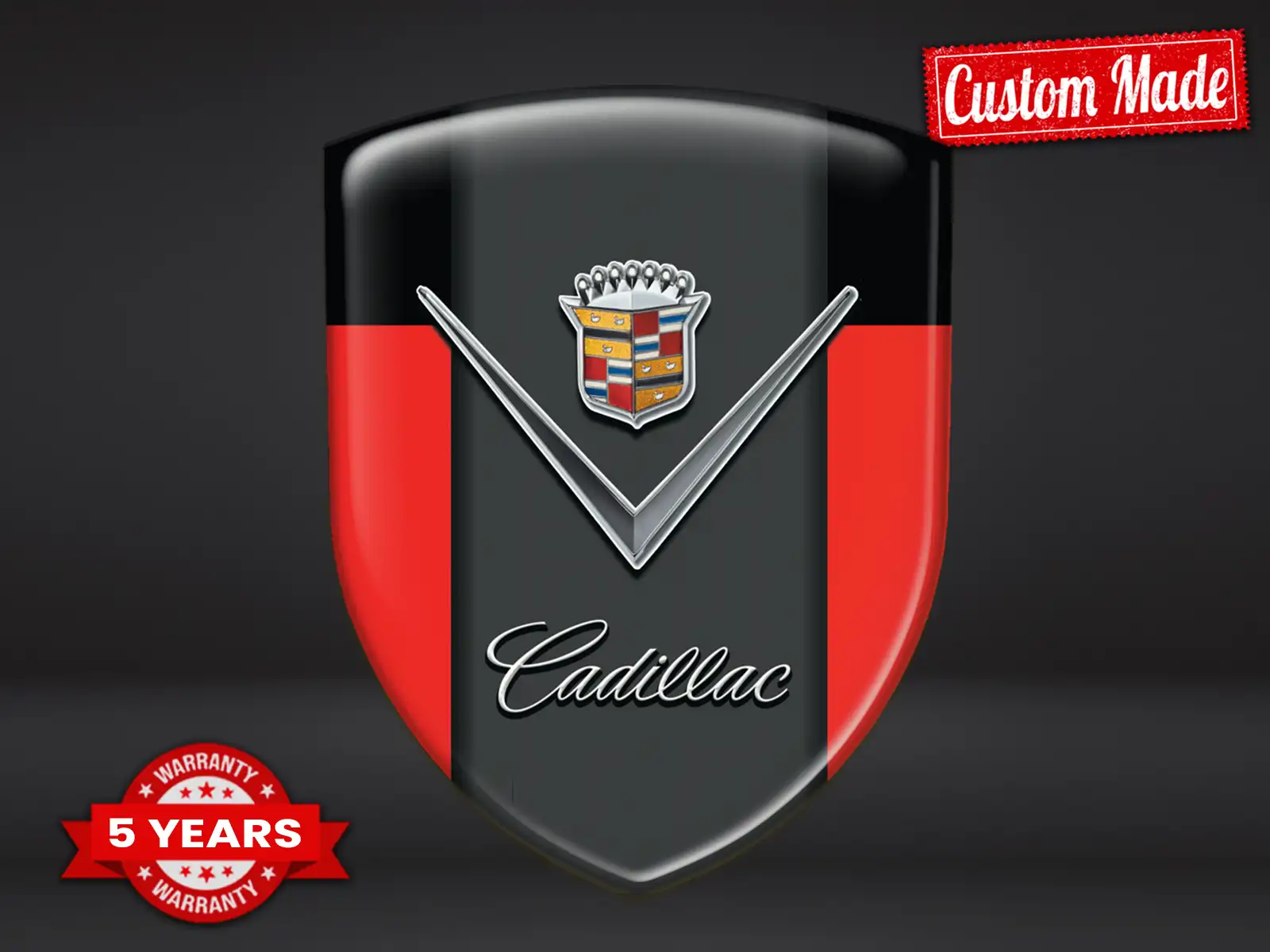 Cadillac Doming Aufkleber Auto Robust Exklusiv Modern